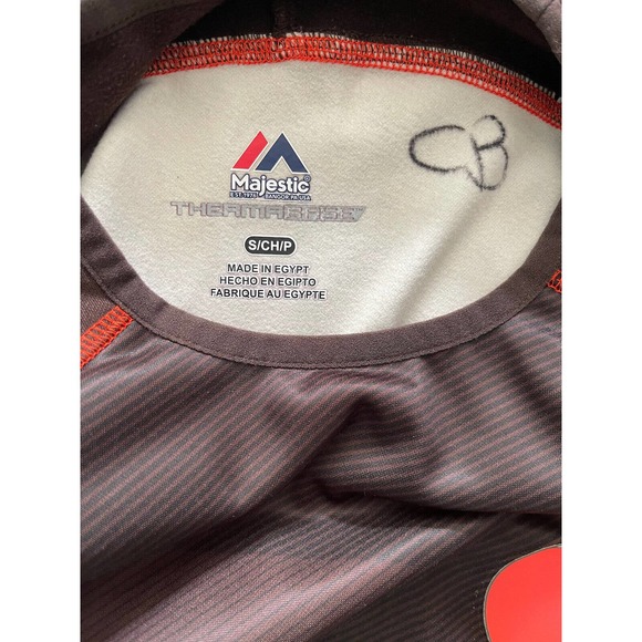 Cleveland Browns Majestic Brown Crewneck Long Sleeve Shirt Therma-Fit Mens Small - Picture 3 of 6